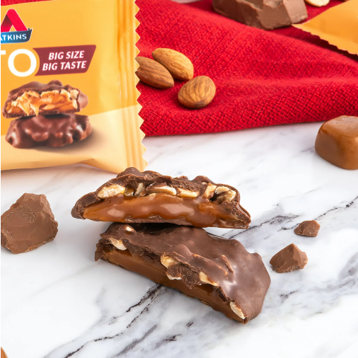 Bánh dinh dưỡng vị caramel hạnh nhân - Keto Atkins