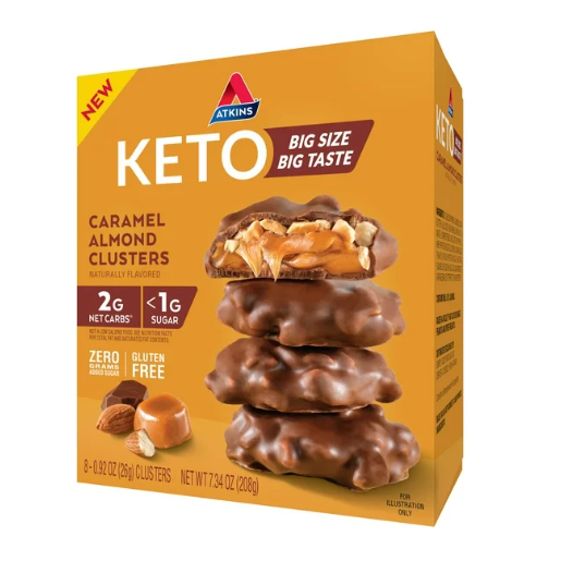 Bánh dinh dưỡng vị caramel hạnh nhân - Keto Atkins