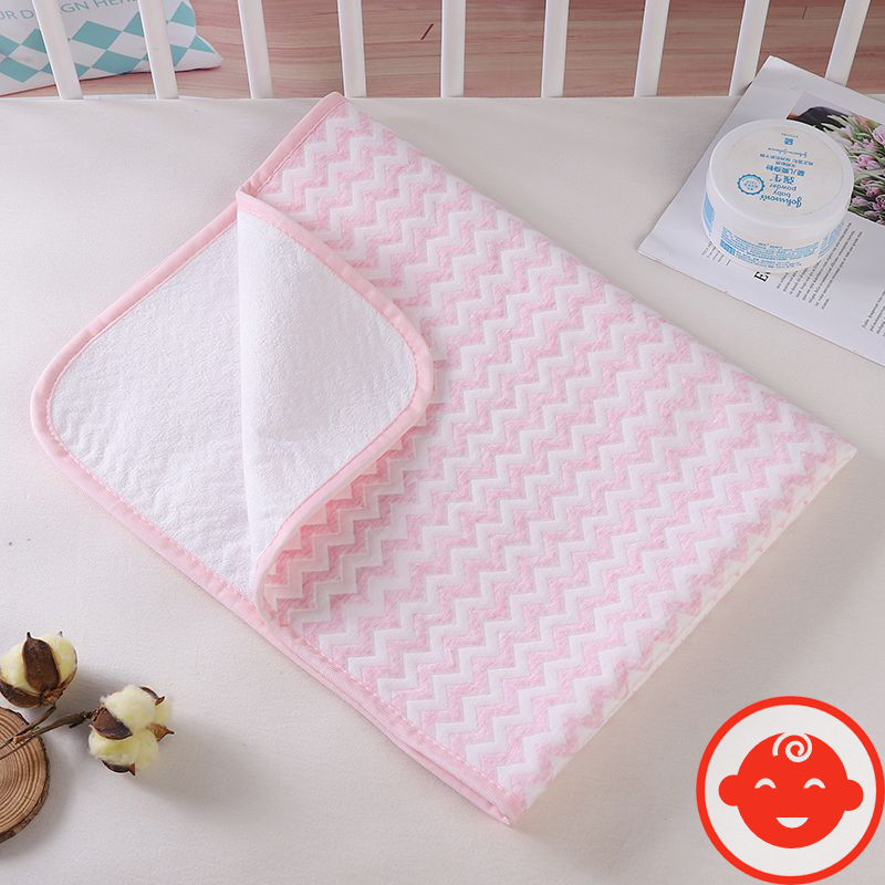 Tấm lót chống thấm 4 lớp LƯỢN SÓNG CAO CẤP dành cho bé sơ sinh mềm mại siêu thấm 70x50cm L06