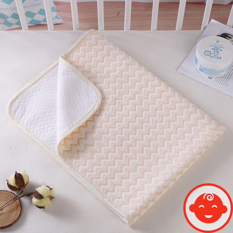 Tấm lót chống thấm 4 lớp LƯỢN SÓNG CAO CẤP dành cho bé sơ sinh mềm mại siêu thấm 70x50cm L06