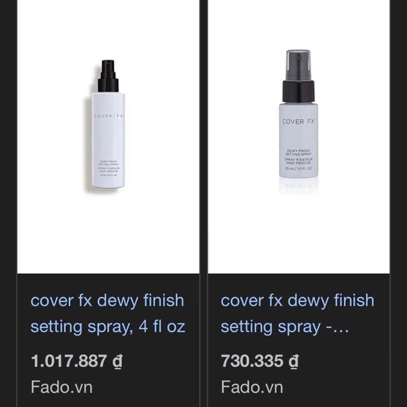 Xịt khoá nền giữ lớp makeup trang điểm bền màu lâu trôi Cover Fx