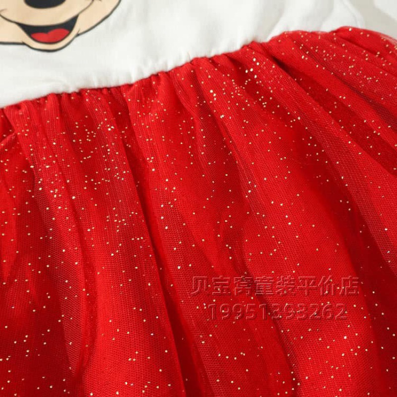 Váy nỉ chân voan Minmie H&M sz 4-24M form to