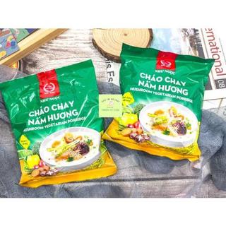 Cháo Chay Nấm Hương Như Ngọc Hạt Cháo Dẻo Thơm Nứt Mũi Gói Ăn Liền