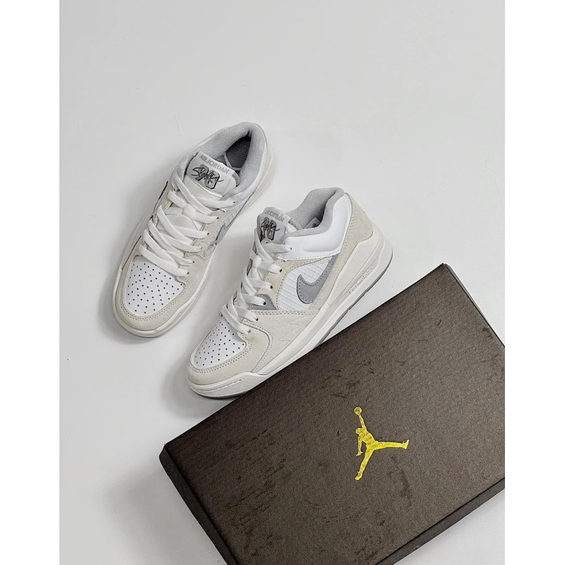 Giày sneaker stadium 90 trắng xám