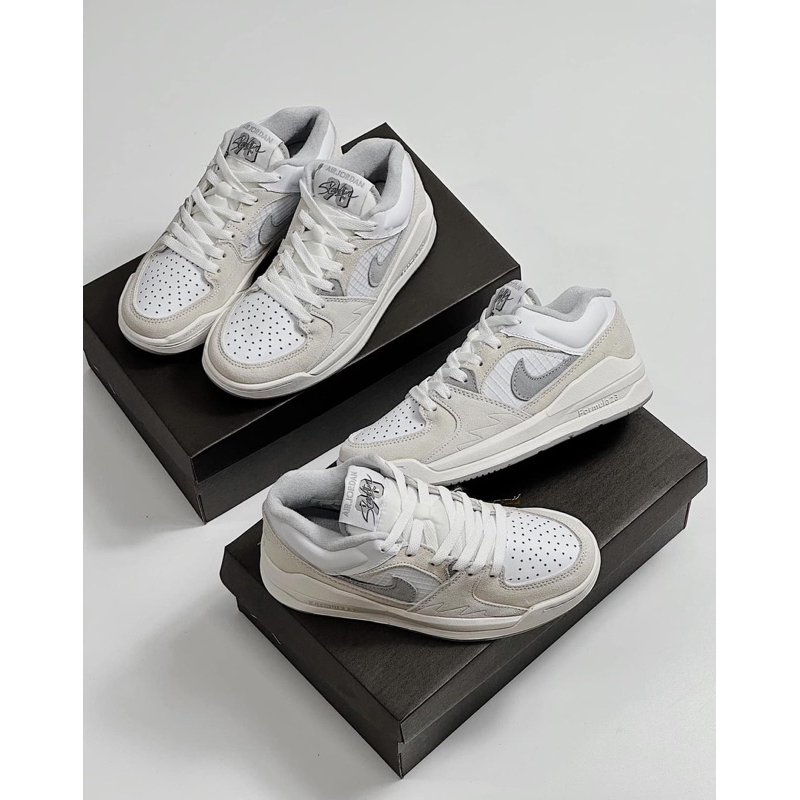 Giày sneaker stadium 90 trắng xám