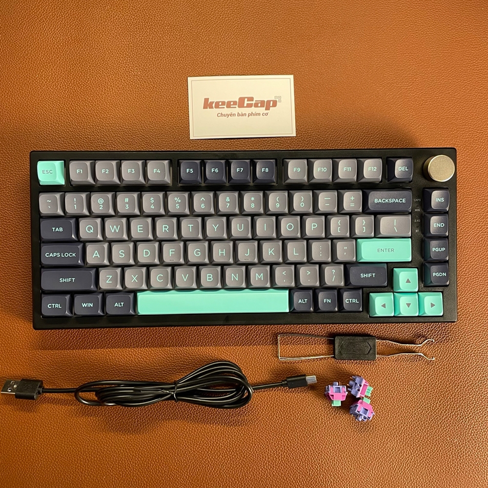 [KEECAP] Bàn phím cơ VGN N75 Pro Caribbean Blue (3 mode – layout 75% – hotswap)
