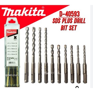 Bộ 10 mũi khoan bê tông sds-plus – makita – d-40593