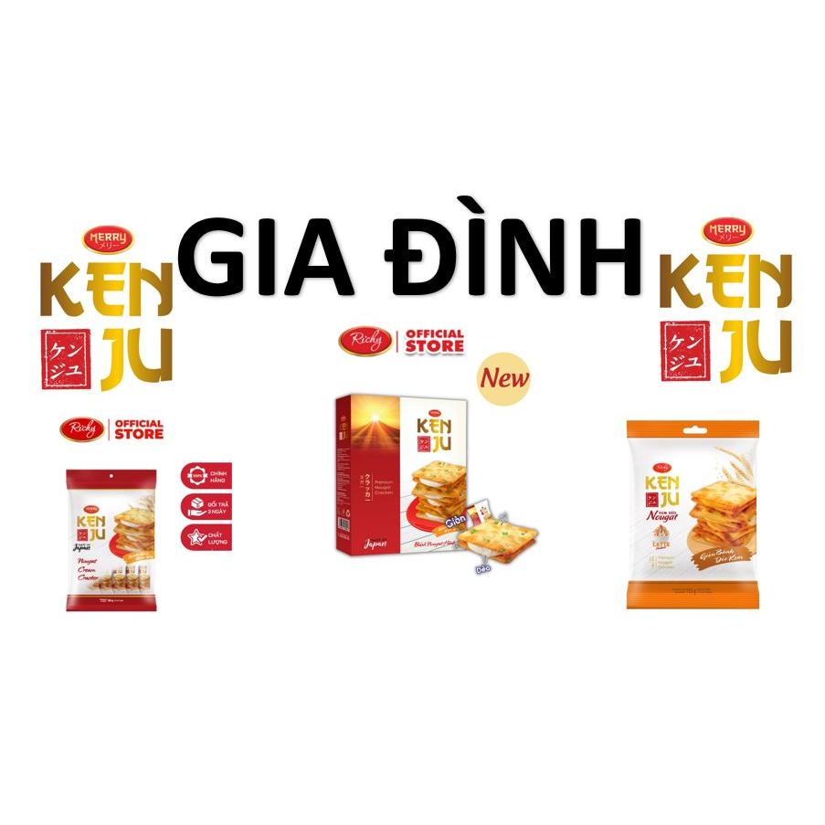 GIA ĐÌNH KENJU BÁNH HÀNH KEM DẺO BÁNH HÀNH NHÂN LATTE TÚI BỊCH HỘP