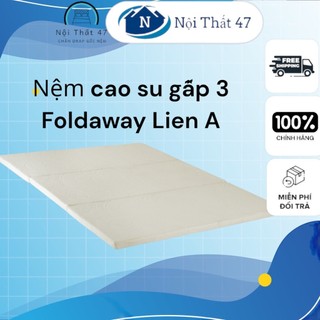 Nệm cao su thiên nhiên liên á gấp 3 foldaway