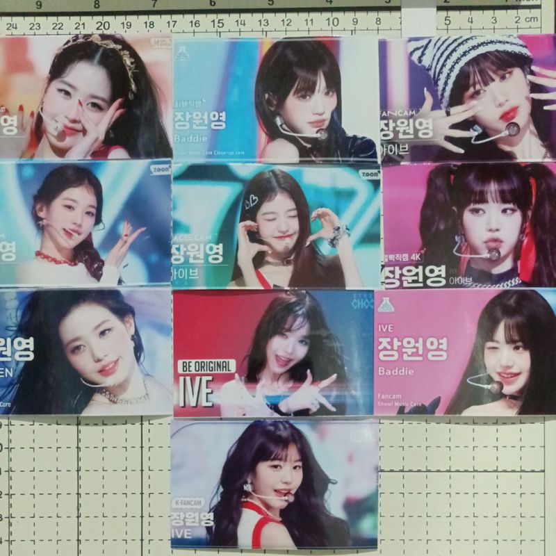 Lomo card 50 ảnh IVE - Jang Wonyoung - Thumbnail 55x90