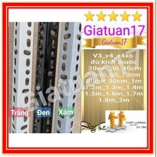 ⭐(RỘNG 30,40,50_ DÀI 60,80,1M,1.2M,1.5M)⭐(V3 X cao 80cm X 2 tầng) Kệ sắt mâm sắt v lỗ V3x3cm sơn tĩnh điện vê lỗ