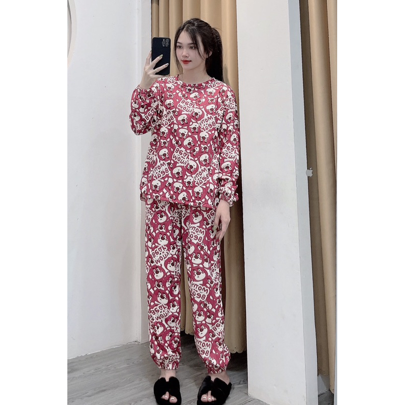 Set Bộ Nỉ Hình Dễ Thương Mặc Nhà