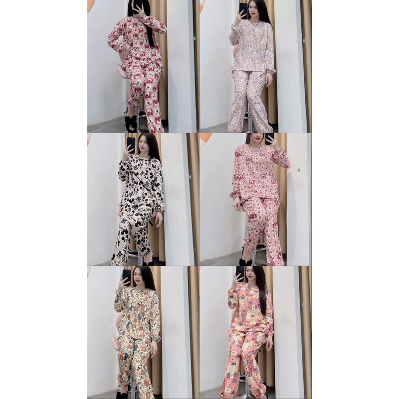 Set Bộ Nỉ Hình Dễ Thương Mặc Nhà