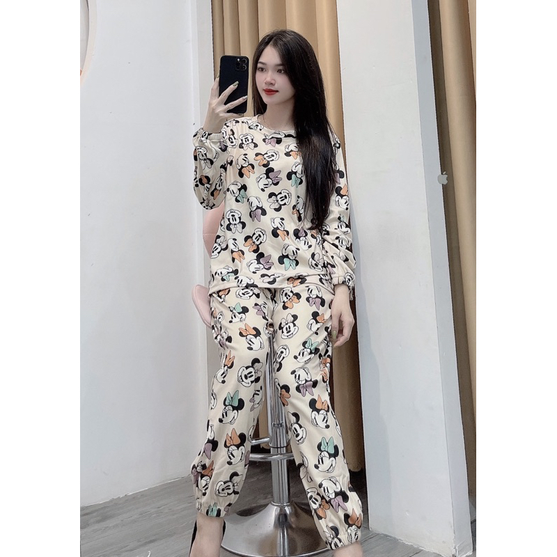 Set Bộ Nỉ Hình Dễ Thương Mặc Nhà