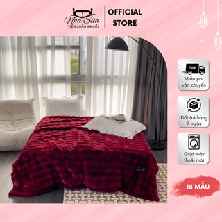 Chăn Lông Hồ Ly & Chăn Lông Chồn Italy Nặng 6kg Phiên Bản VIP, Hàng Chuẩn Loại 1 Nhập Khẩu [Tặng kèm túi xách]
