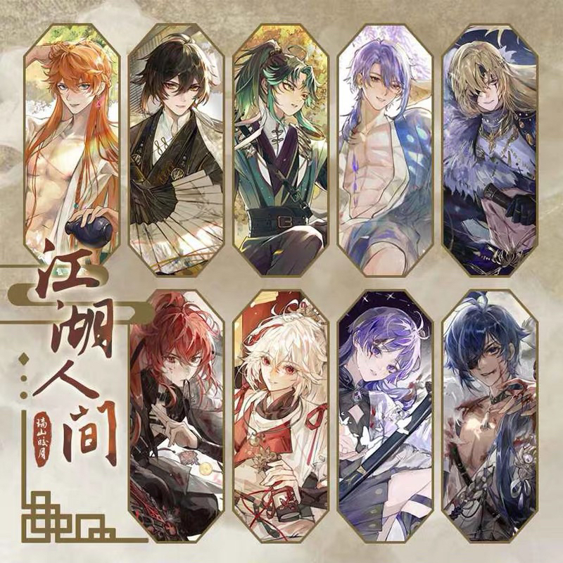 Card bo góc pola Genshin Impact Giang Hồ Nhân Gian hàng artist có bản quyền