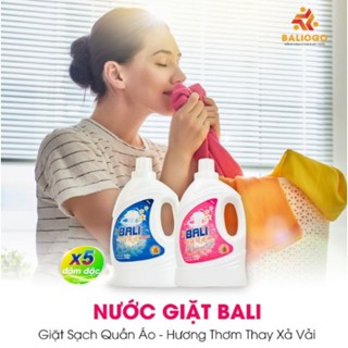 (Chính Hãng) Thùng 4 can nước giặt xả Bali organic công nghệ Hàn Quốc