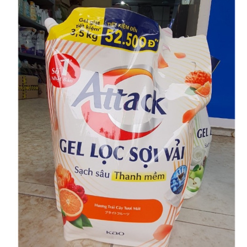 Gel Giặt Attack Túi 3.5Kg