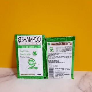 10 Dây dầu gội bạc hà dùng cho nhà nghỉ, khách sạn (1 dây có 10 gói)