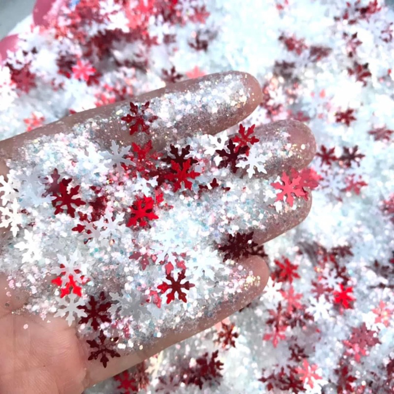 Sequin kim tuyến bông tuyết Noel giáng sinh