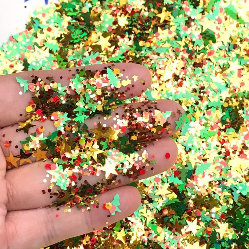 Sequin kim tuyến bông tuyết Noel giáng sinh