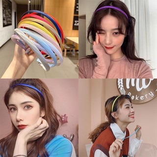 Cài tóc vải trơn phi bóng đơn giản nhiều màu cho nữ