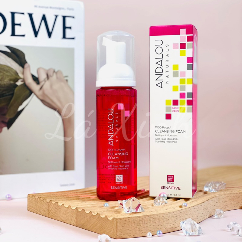 Sữa rửa mặt - Kem Andalou cấp nước, sáng da, chống lão hoá