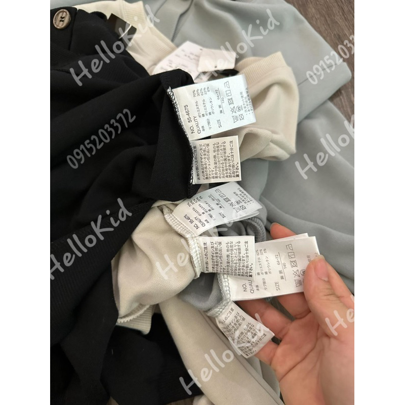 Áo khoác nỉ cardigan xuất nhật cho bé