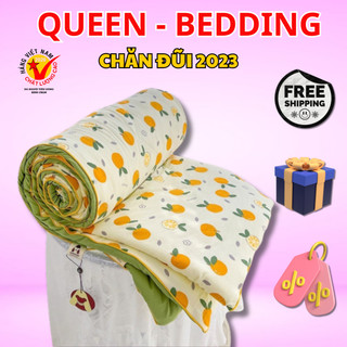 Chăn hè cotton đũi chần bông 2mx2m3