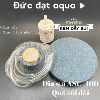 Quả sủi oxy đĩa sủi oxy loại trung- đại - đĩa sủi cao cấp kèm 2m dây