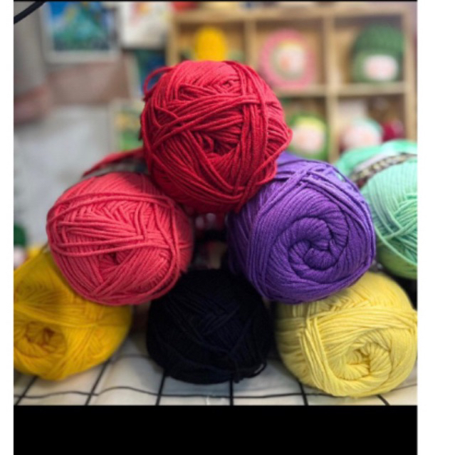 Len milk cotton 125gr full hoặc chiết 1/2