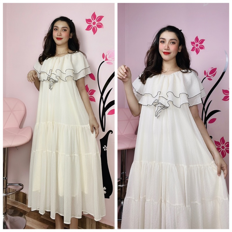 Đầm maxi tơ bèo
