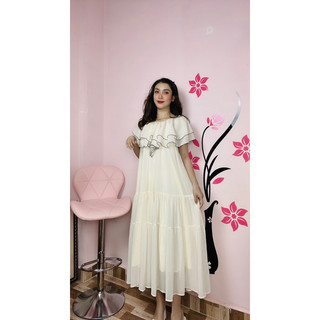 Đầm maxi tơ bèo