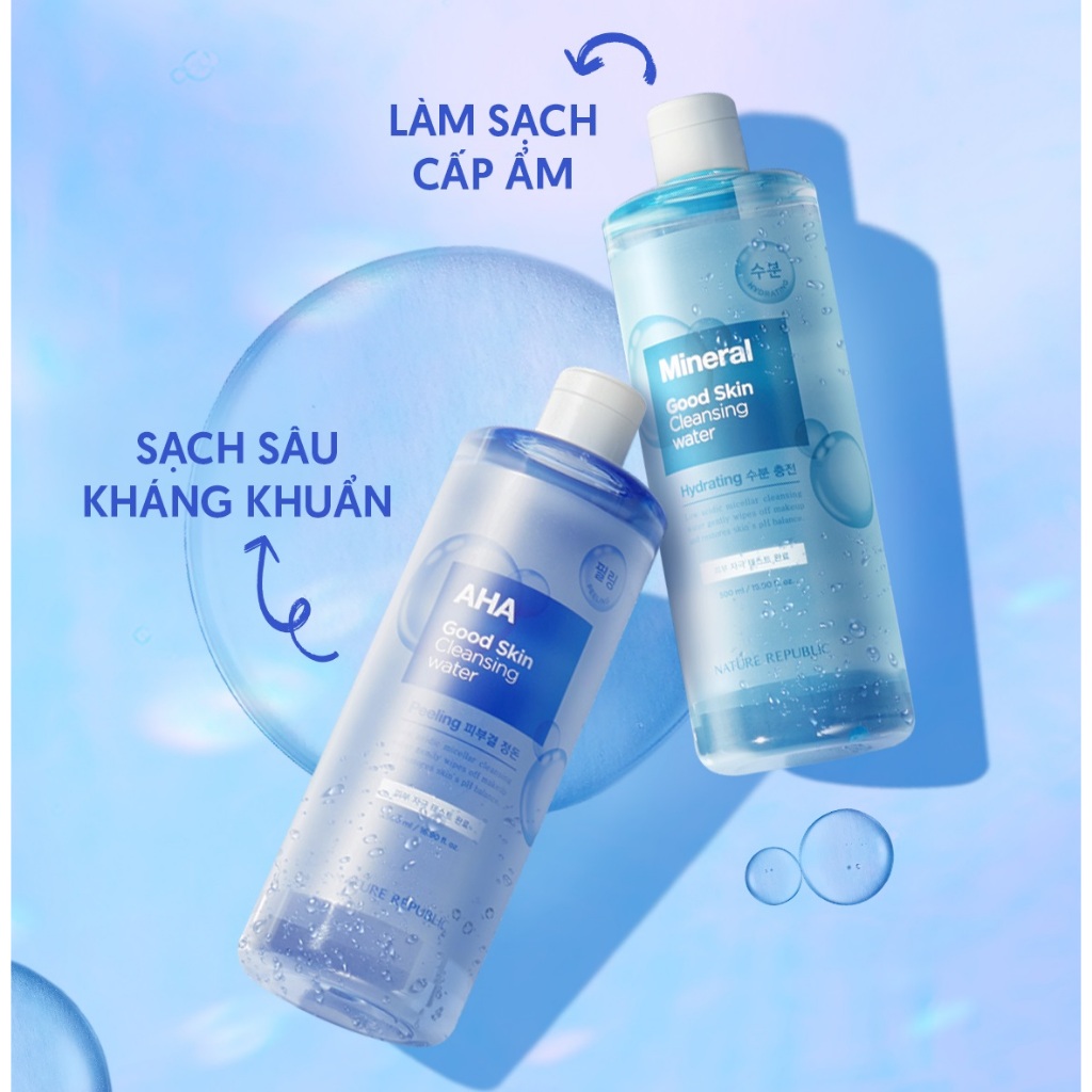 Nước tẩy trang Nature Republic Good Skin Cleansing Water 500ml