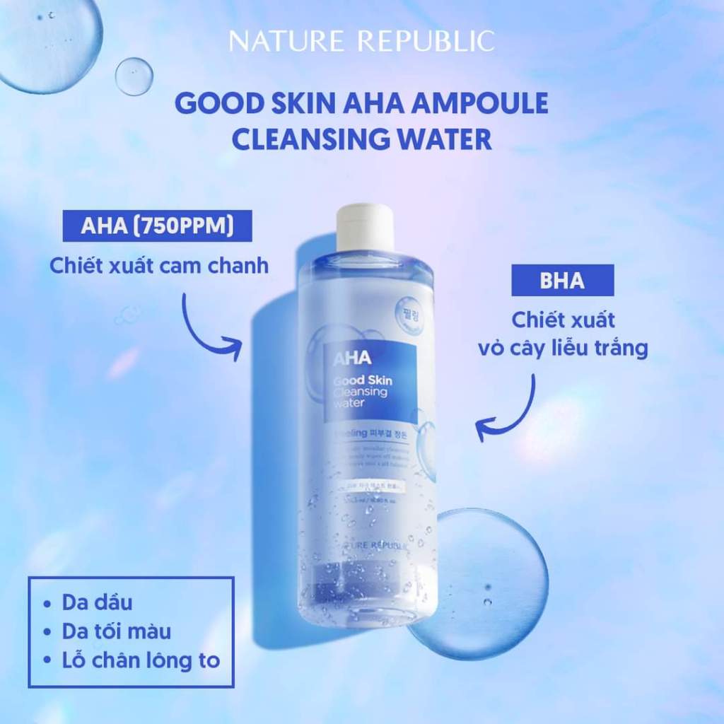 Nước tẩy trang Nature Republic Good Skin Cleansing Water 500ml