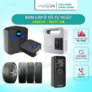 Bơm lốp ô tô, xe hơi điện tử tự ngắt, chính hãng Aikesi, Yoroshiko (có pin tích điện) - Bảo hành 12 tháng