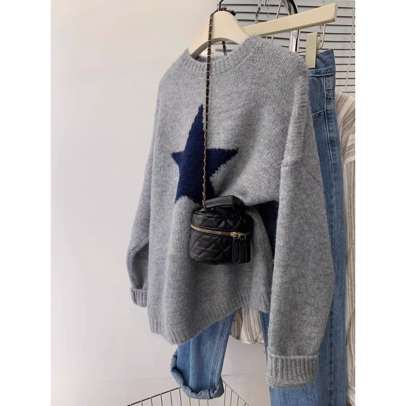 Áo Len Dài Tay Hình Ngôi Sao Đì O