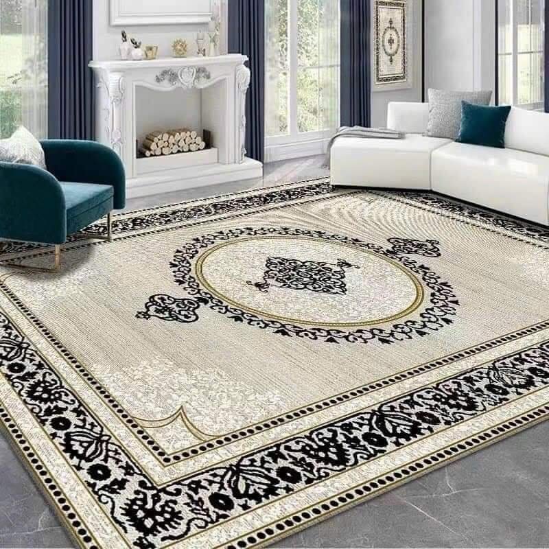 Thảm lông cao cấp họa tiết Hoàng Gia nhập khẩu bởi LUXBED KT 2m x 3m