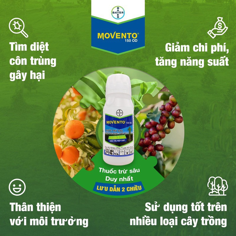 MOVENTO 150OD 100ml - Bảo vệ cây trồng. Diệt Sạch Côn Trùng