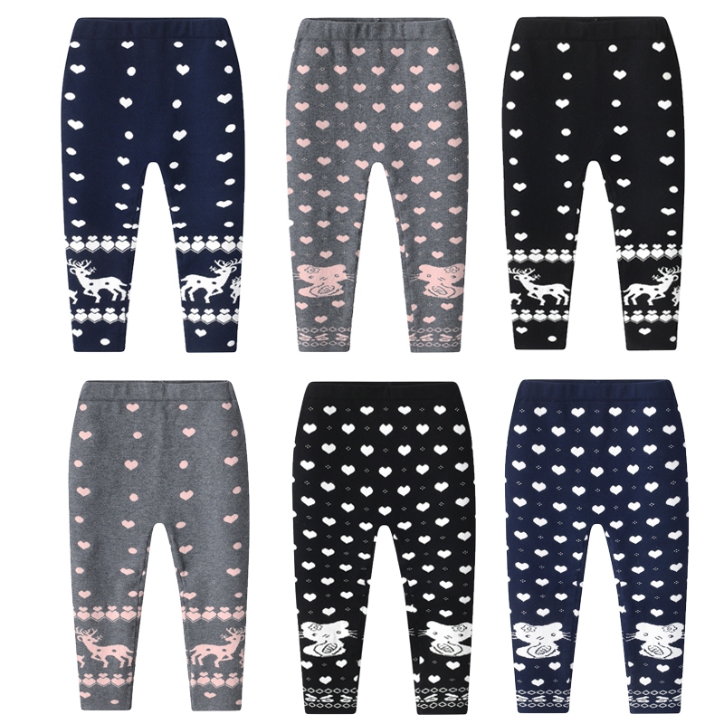 Quần legging len bé gái SKIDS quần dài thu đông cho trẻ em 2 đến 8 tuổi