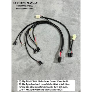 Bộ dây điện lê duy dành cho xe wave dream lên fi