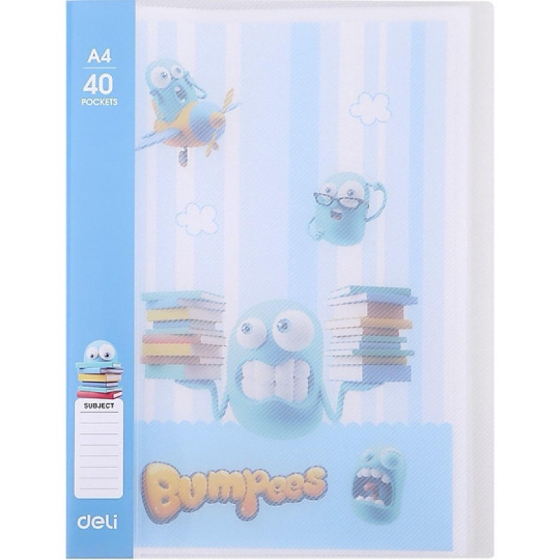 File 40 Lá A4 Deli - EZ55502 Bằng Nhựa - Giao Mẫu Ngẫu Nhiên