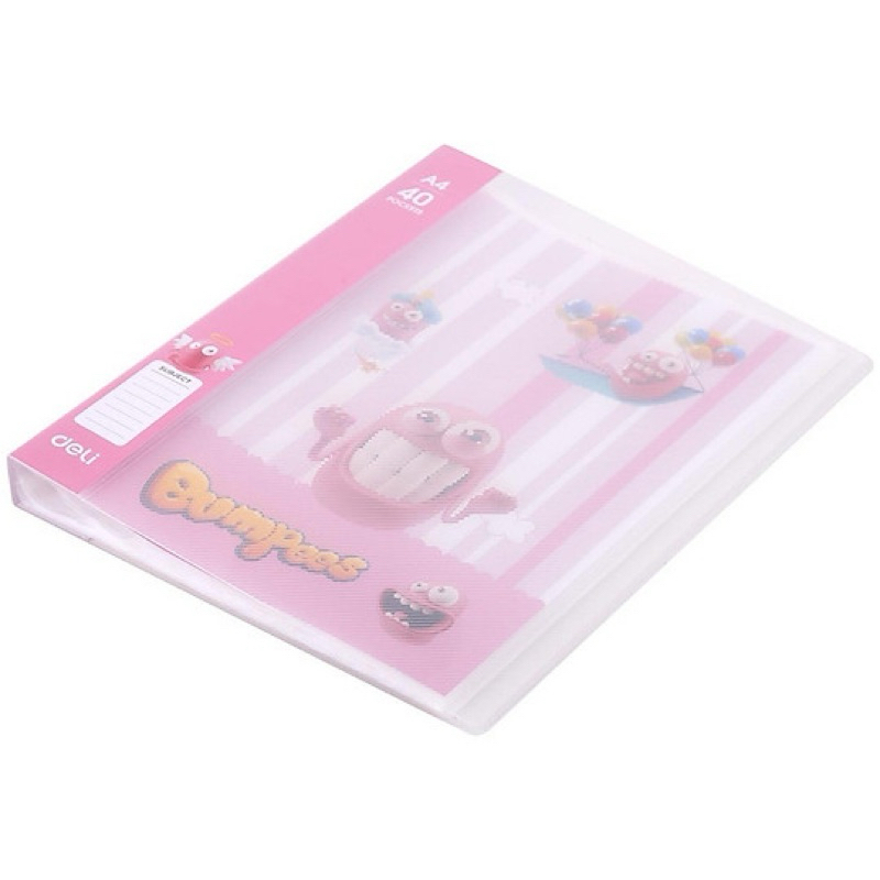 File 40 Lá A4 Deli - EZ55502 Bằng Nhựa - Giao Mẫu Ngẫu Nhiên