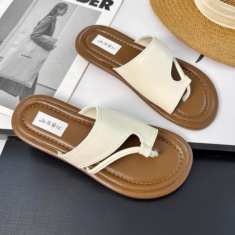 Dép lê xỏ ngón Sunny da mềm đế nhẹ êm chân dễ mix đồ D50