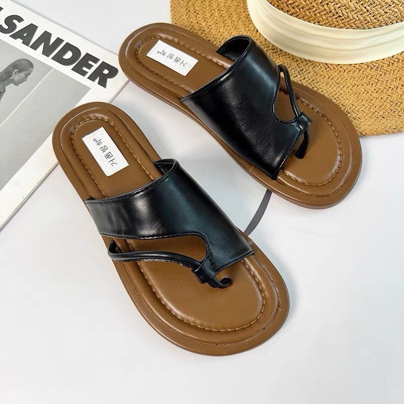 Dép lê xỏ ngón Sunny da mềm đế nhẹ êm chân dễ mix đồ D50