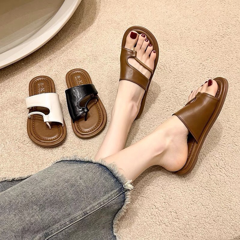 Dép lê xỏ ngón Sunny da mềm đế nhẹ êm chân dễ mix đồ D50