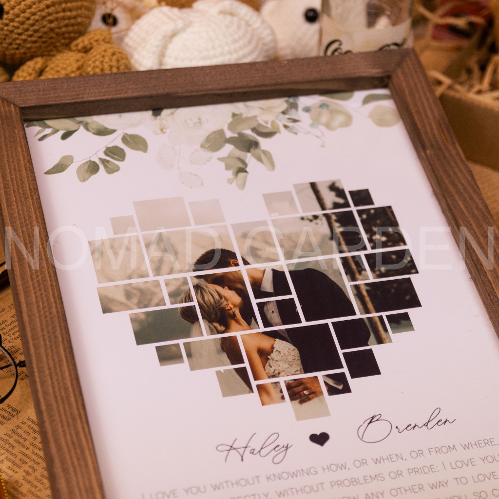 - Khung Ảnh Cưới Thiết Kế Sang Trọng Kèm Tên Dâu Rể Và Quote - By Nomad Garden