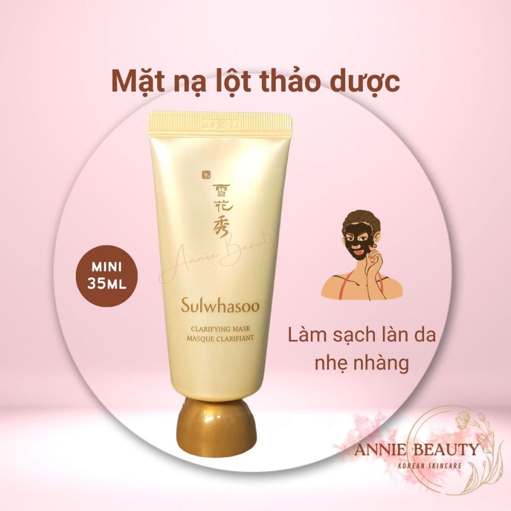 Mặt nạ lột SULWHASOO CLARIFYING MASK EX loại bỏ các tế bào da chết và các tạp chất, bã nhờn trên da nhẹ nhàng