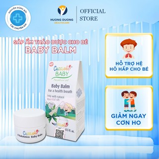 Sáp giữ ấm cho bé Cucciolo Baby Balm chiết xuất thảo dược, kiểm nghiệm an toàn cho da bé - lọ 15ml