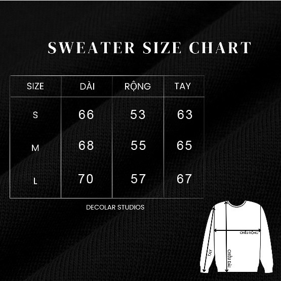 Áo Sweater raplan thiết kế độc lạ dày dặn thương hiệu Decolar D34